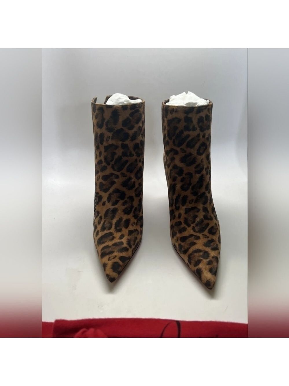 Christian Louboutin Birgikate 85mm Leopard Print Veau Velour Kitty $1295 - Picture 4 of 4